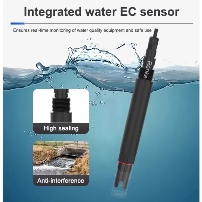 Renke Online Water Salinity TDS Sensor Liquid EC Electrode RS485 Water Conductivity Meter
Renke Online Water Salinity TDS Sensor Liquid EC Electrode RS485 Water Conductivity Meter