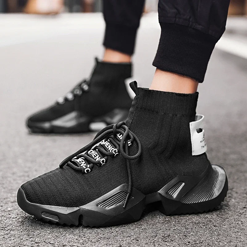 Summer New Light Men Sneakers High Top Sock Shoes Breathable Sports Walking Shoes Thick Bottom Men Casual Shoes Large Size 39-47
Summer New Light Men Sneakers High Top Sock Shoes Breathable Sports Walking Shoes Thick Bottom Men Casual Shoes Large Size 39-47