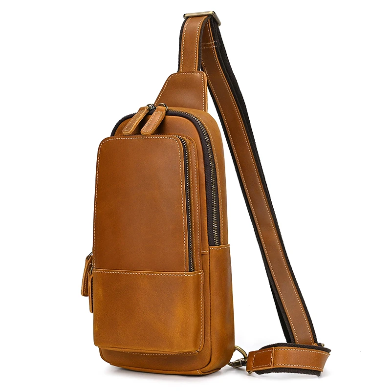 Vintage Chest Bag For Men Male Genuine Leather Single Shoulder Crossbody Bag Men Leather Bagpack Vintage Fashion Men Sling Bags
Vintage Chest Bag For Men Male Genuine Leather Single Shoulder Crossbody Bag Men Leather Bagpack Vintage Fashion Men Sling Bags