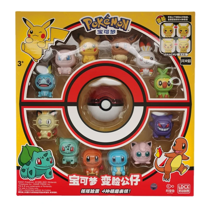 New Genuine Pokemon Face Changing Figures Pikachu Charmander Bulbasaur Pokeball Anime Action Figure Model Toy Gift For Kids Fans
New Genuine Pokemon Face Changing Figures Pikachu Charmander Bulbasaur Pokeball Anime Action Figure Model Toy Gift For Kids Fans