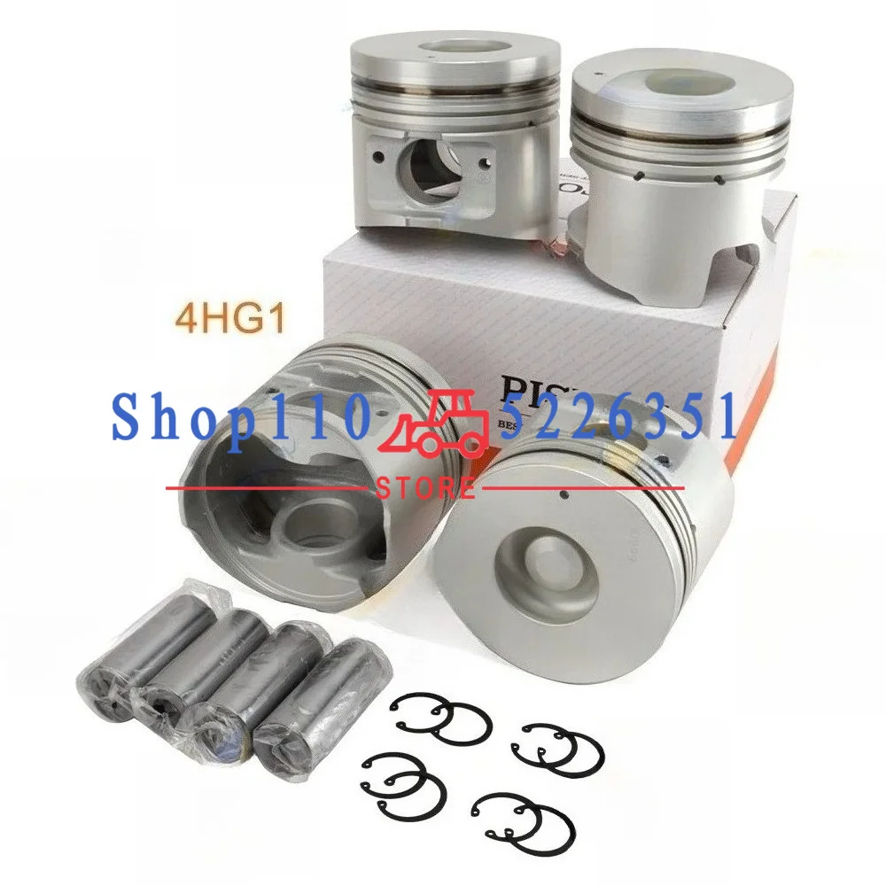 4HG1 Piston & Piston Pin & Snap Ring Diesle Engine Parts Overhaul Rebuild Kit
4HG1 Piston & Piston Pin & Snap Ring Diesle Engine Parts Overhaul Rebuild Kit