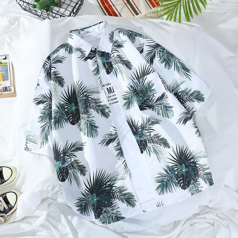 Summer Hawaiian Shirts for Men Tropical Coconut Tree Print Short Sleeve Shirt Summer Beach Casual Button Vacation Tops A11
Summer Hawaiian Shirts for Men Tropical Coconut Tree Print Short Sleeve Shirt Summer Beach Casual Button Vacation Tops A11