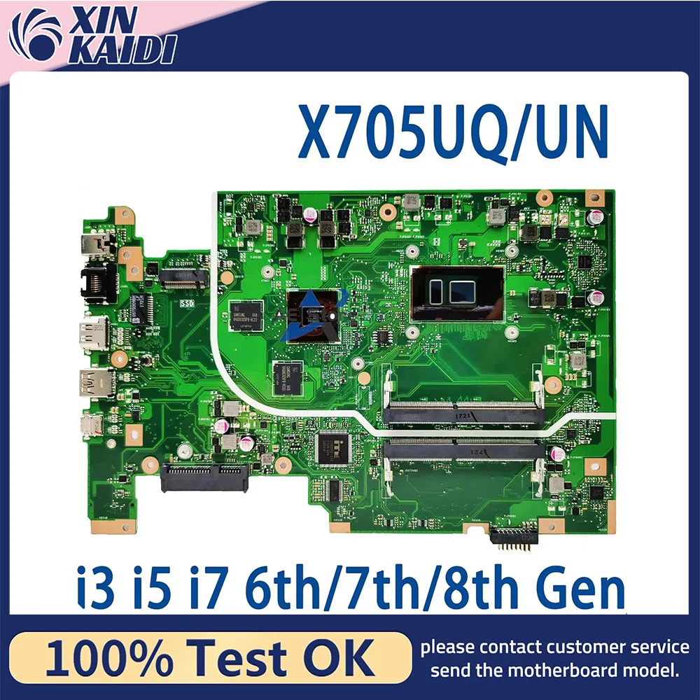 X705UV i5 i7-7th 8th CPU V2G/V4G GPU Notebook Mainboard For ASUS X705UNR X705U X705UN X705UV X705UQR X705UQ Laptop Motherboard
X705UV i5 i7-7th 8th CPU V2G/V4G GPU Notebook Mainboard For ASUS X705UNR X705U X705UN X705UV X705UQR X705UQ Laptop Motherboard