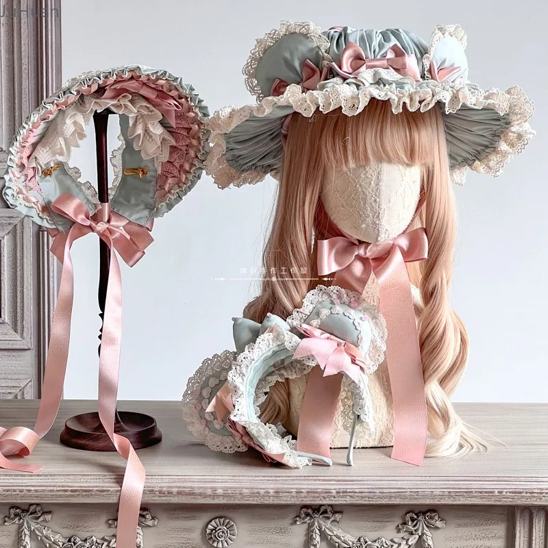 Japanese Exquisite Sweet Cute Lolita Girls Hair Accessories Lace Lace Bow Bear Ears Umbrella Hat Pair Headband Bonaite for Women 
Japanese Exquisite Sweet Cute Lolita Girls Hair Accessories Lace Lace Bow Bear Ears Umbrella Hat Pair Headband Bonaite for Women
