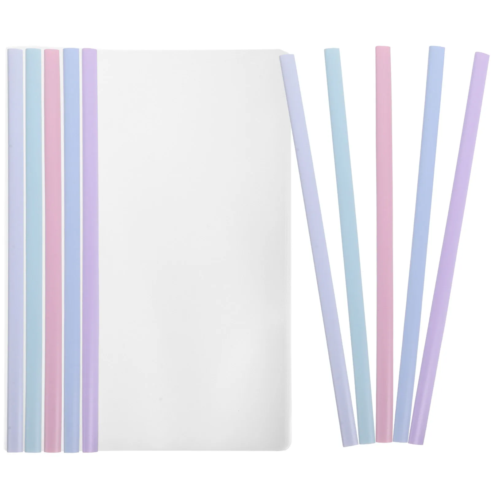 10pcs A4 Waterproof Thick Transparent Drop Folder Slide Binder Clips for Document Storage Plastic Binding Bars
10pcs A4 Waterproof Thick Transparent Drop Folder Slide Binder Clips for Document Storage Plastic Binding Bars