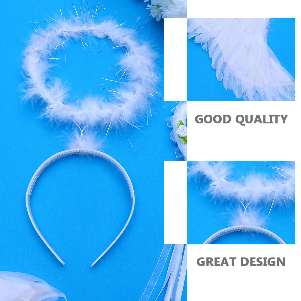 1Set Angel Wings Costume Hairband Cosplay Fairy Dress Up Party Prop Angel Costume Performance Suit 
1Set Angel Wings Costume Hairband Cosplay Fairy Dress Up Party Prop Angel Costume Performance Suit