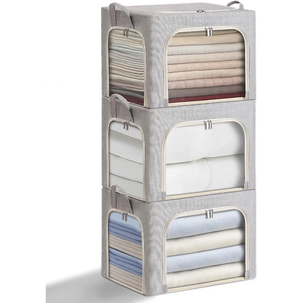combocube 3-Side Zippered Openings Clothes Storage Bins with Thick Metal Frame, Stackable & Foldable Clothing Storage Bins with
combocube 3-Side Zippered Openings Clothes Storage Bins with Thick Metal Frame, Stackable & Foldable Clothing Storage Bins with
