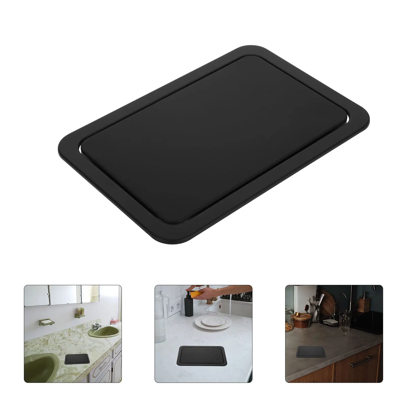 Trash Can Lid Stainless Steel Embedded Countertop Recessed Swing Flap Cover Replacement Garbage Wastebin Lid Kitchen Bathroom
Trash Can Lid Stainless Steel Embedded Countertop Recessed Swing Flap Cover Replacement Garbage Wastebin Lid Kitchen Bathroom