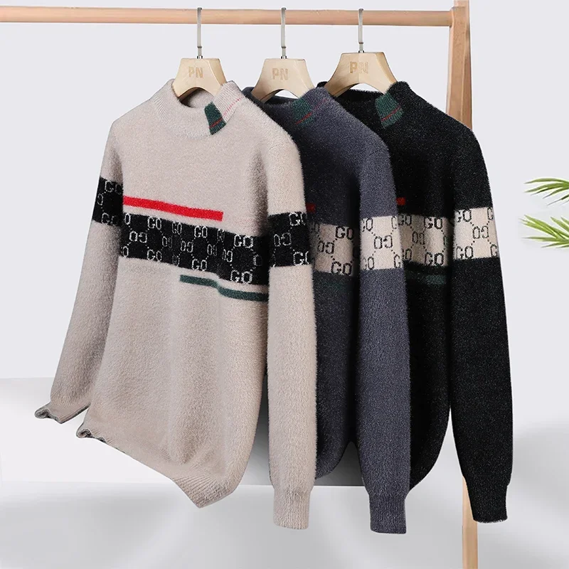 Пуловер с круглым вырезом, повседневный осенне-зимний свитер, флисовый трикотаж, утепленные топы, новая модная мужская одежда, пальто, толстовка, мужские джемперы
Пуловер с круглым вырезом, повседневный осенне-зимний свитер, флисовый трикотаж, утепленные топы, новая модная мужская одежда, пальто, толстовка, мужские джемперы