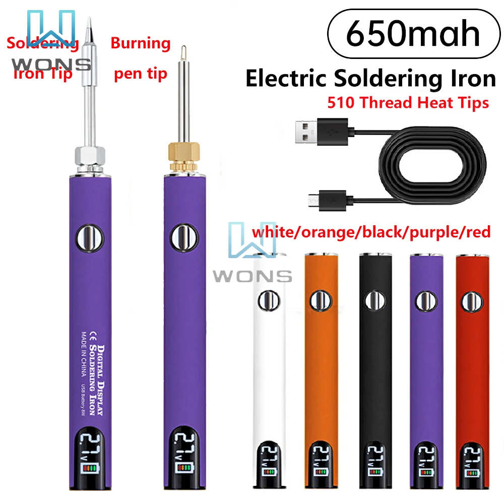 Комплект мини-паяльника 510 330-450 ℃ Электрический паяльник USB с регулируемым напряжением температуры, умный сварочный инструмент для пайки
Комплект мини-паяльника 510 330-450 ℃ Электрический паяльник USB с регулируемым напряжением температуры, умный сварочный инструмент для пайки