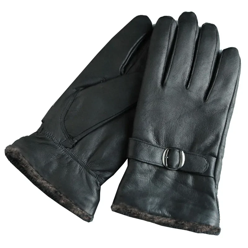 Genuine Leather Gloves Cowhide Leather Winter Autumn Thicken Warm Driving Motorcycle Fishing Gloves for Men
Genuine Leather Gloves Cowhide Leather Winter Autumn Thicken Warm Driving Motorcycle Fishing Gloves for Men