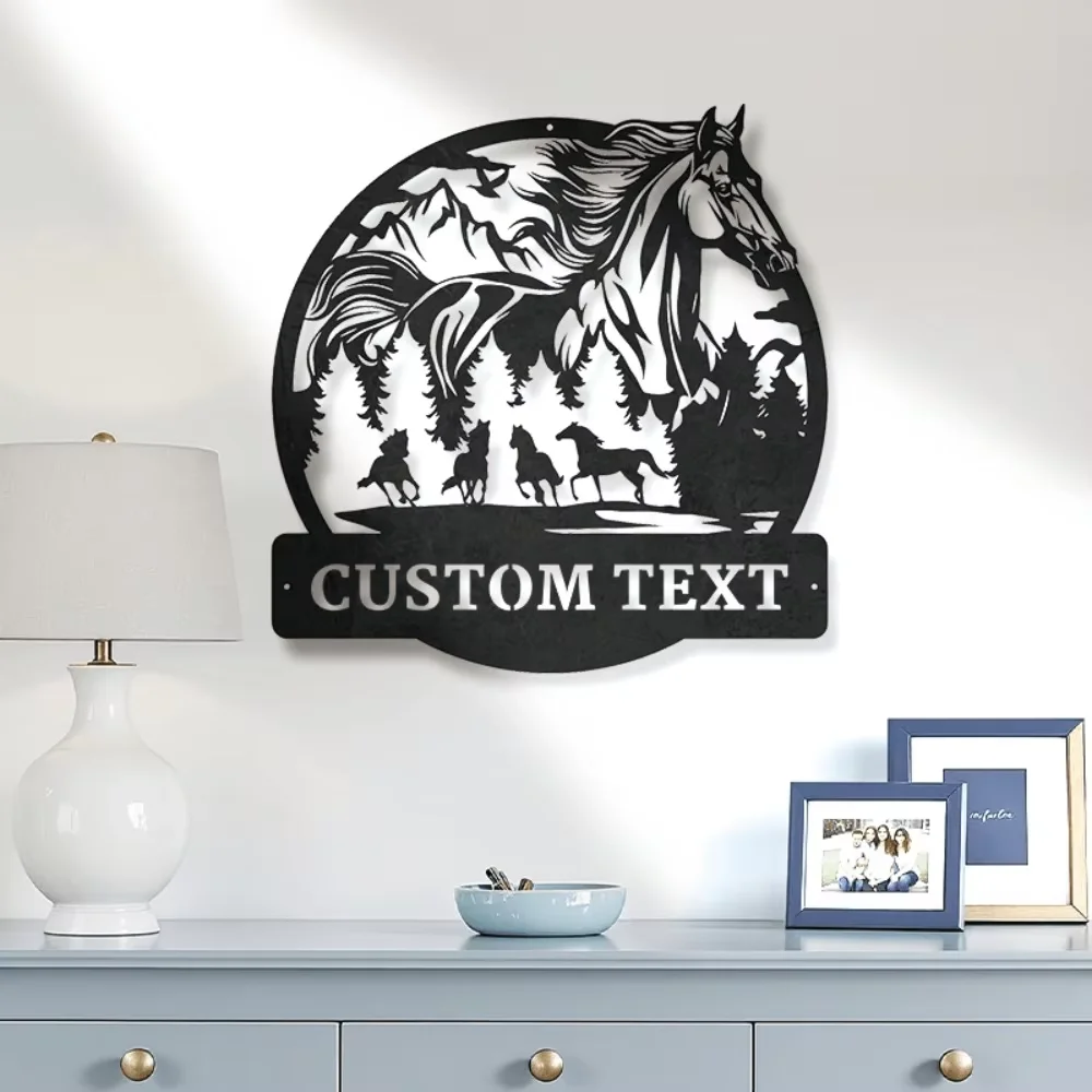 Custom - crafted Horse & Forest Decor - Add Custom Text - Versatile Indoor/Outdoor, Ideal Gift for Horse Fans
Custom - crafted Horse & Forest Decor - Add Custom Text - Versatile Indoor/Outdoor, Ideal Gift for Horse Fans