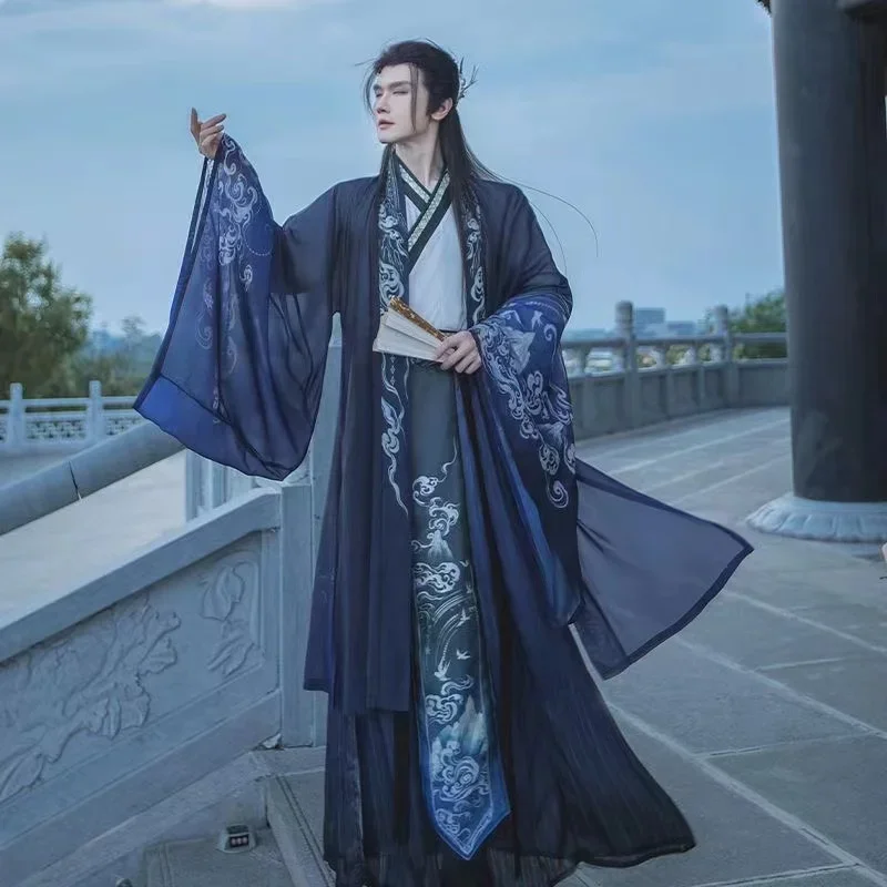 Original Chinese Floral Clouds Hanfu Dress Men Women Traditiional Weijin Period Gradient Costume Niche Fairy Cosplay Clothing
Original Chinese Floral Clouds Hanfu Dress Men Women Traditiional Weijin Period Gradient Costume Niche Fairy Cosplay Clothing
