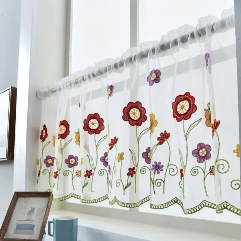 in Ribbon 1 Panel SLeaf Embroidery Voile Window Curtain 39.4x19.7 Inch for Small Window Kitchen Decor
in Ribbon 1 Panel SLeaf Embroidery Voile Window Curtain 39.4x19.7 Inch for Small Window Kitchen Decor