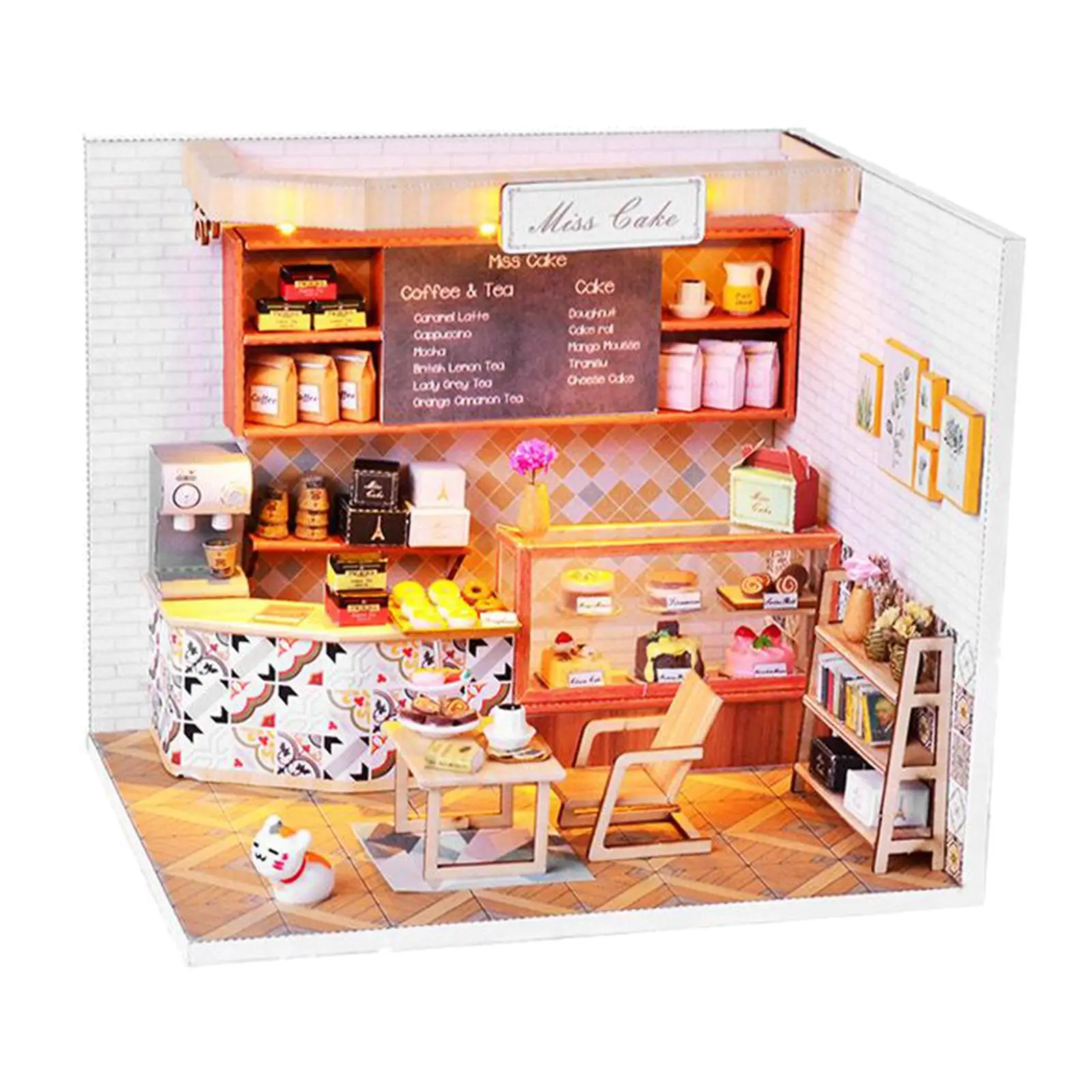 DIY Miniature Dollhouse Kit with Wooden Toy for Adults Christmas Holiday Gift
DIY Miniature Dollhouse Kit with Wooden Toy for Adults Christmas Holiday Gift