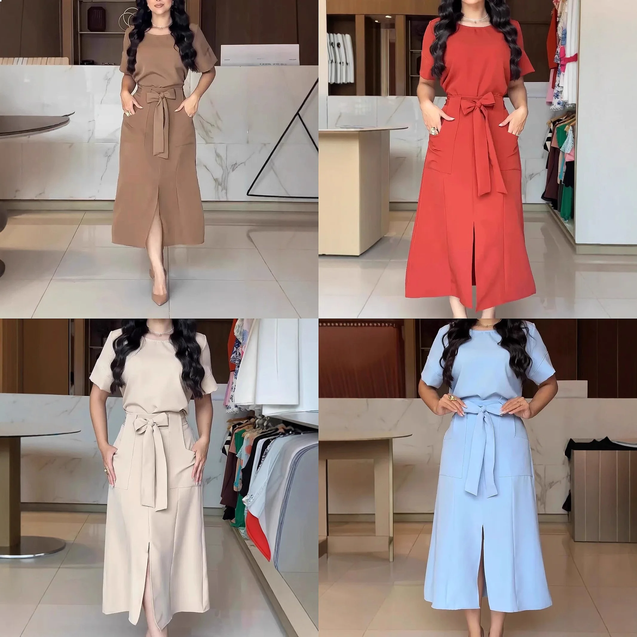 Women's Fashion Tops Blouse Bow Split Skirt Matching Sets Jumpsuit Pants Playsuit Spring Summer
Women's Fashion Tops Blouse Bow Split Skirt Matching Sets Jumpsuit Pants Playsuit Spring Summer