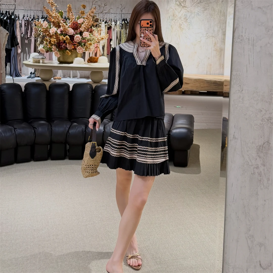 New IsA Shirt Bohemian Style Long Sleeve Embroidered Cotton Casual Loose Fit Women's Fashion Spring Summer Breathable V-Neck
New IsA Shirt Bohemian Style Long Sleeve Embroidered Cotton Casual Loose Fit Women's Fashion Spring Summer Breathable V-Neck