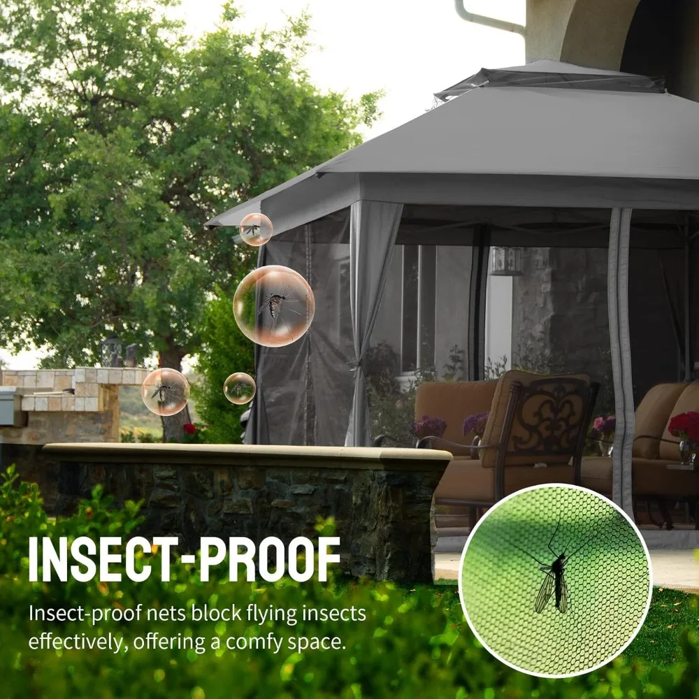 13x13 Pop Up Gazebo, Canopy Tent, Gazebos on Clearance, Outdoor Gazebo for Backyard & Patio Furniture, Carpa Pop, Customized
13x13 Pop Up Gazebo, Canopy Tent, Gazebos on Clearance, Outdoor Gazebo for Backyard & Patio Furniture, Carpa Pop, Customized