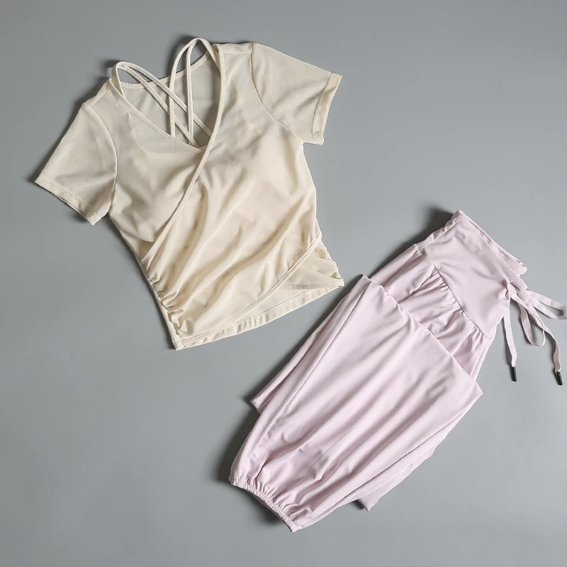 Sports suit for women in summer high-end fashion professional morning jogging speed drying Pilates gym training yoga suit
Sports suit for women in summer high-end fashion professional morning jogging speed drying Pilates gym training yoga suit
