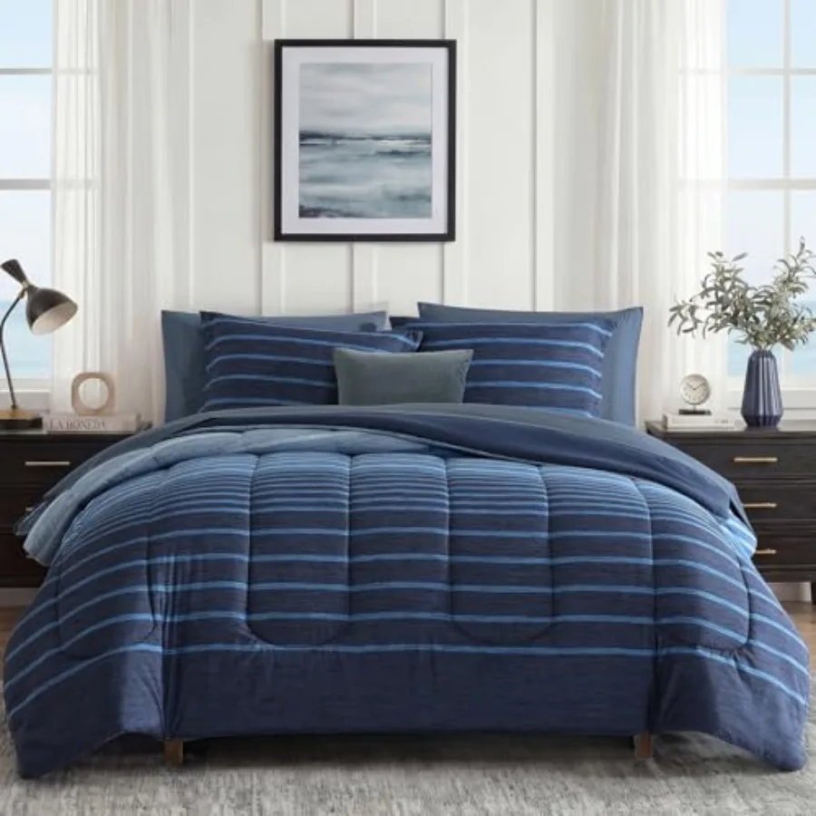 Comforter Set - 7 Pieces Bed in a Bag, Bedding Sets, All Seasons Comforter Bed Set with Sheets, Pillowcases and Shams
Comforter Set - 7 Pieces Bed in a Bag, Bedding Sets, All Seasons Comforter Bed Set with Sheets, Pillowcases and Shams