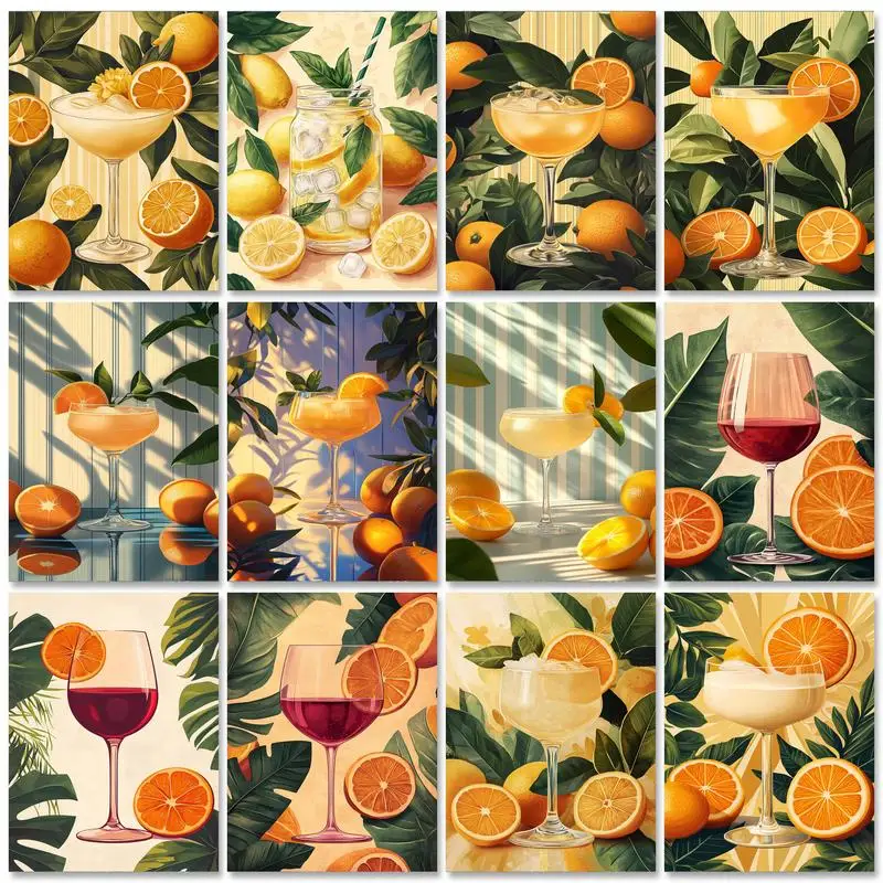 GATYZTORY Pictures By Numbers Fruit Juice Scenery Acrylic Painting By Numbers Drawing On Canvas DIY Home Decoration Gift 
GATYZTORY Pictures By Numbers Fruit Juice Scenery Acrylic Painting By Numbers Drawing On Canvas DIY Home Decoration Gift
