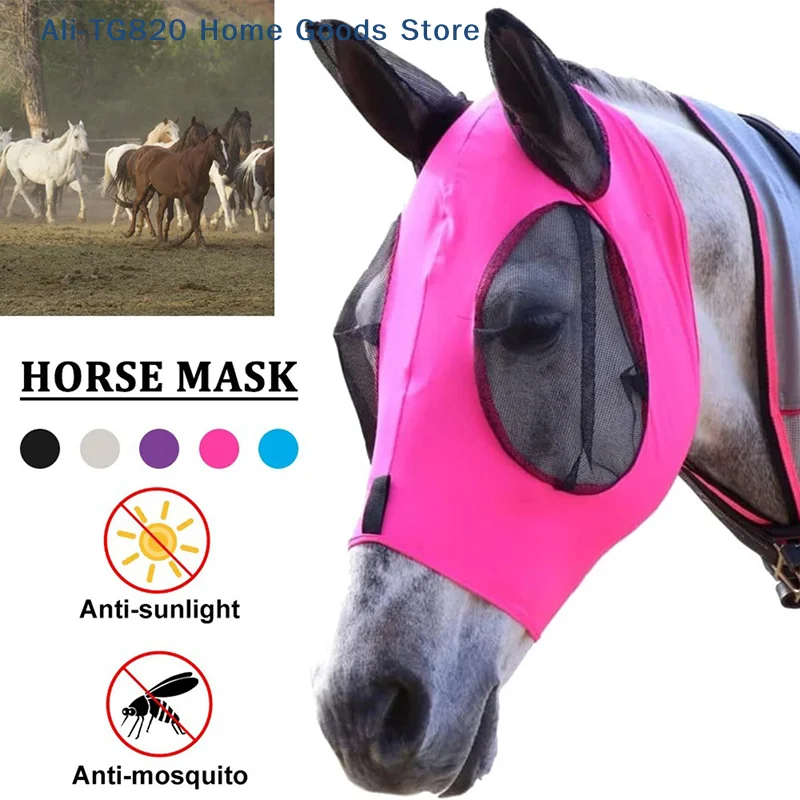 1 Pc Anti-Fly Mesh Equine Mask Horse Mask Stretch Bug Eye Horse Fly Mask with Covered Ears Horse Fly Mask Long Nose with Ears
1 Pc Anti-Fly Mesh Equine Mask Horse Mask Stretch Bug Eye Horse Fly Mask with Covered Ears Horse Fly Mask Long Nose with Ears
