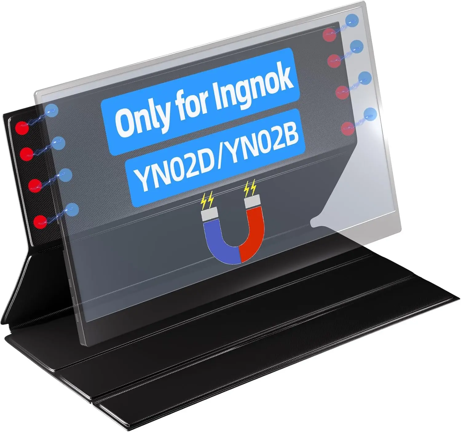 Portable Monitor Cover Stand for Ingnok YN02D YN02B, Ultra-Thin Magnetic Leather Case with Dual-Angle Stand & Scratch Protection
Portable Monitor Cover Stand for Ingnok YN02D YN02B, Ultra-Thin Magnetic Leather Case with Dual-Angle Stand & Scratch Protection