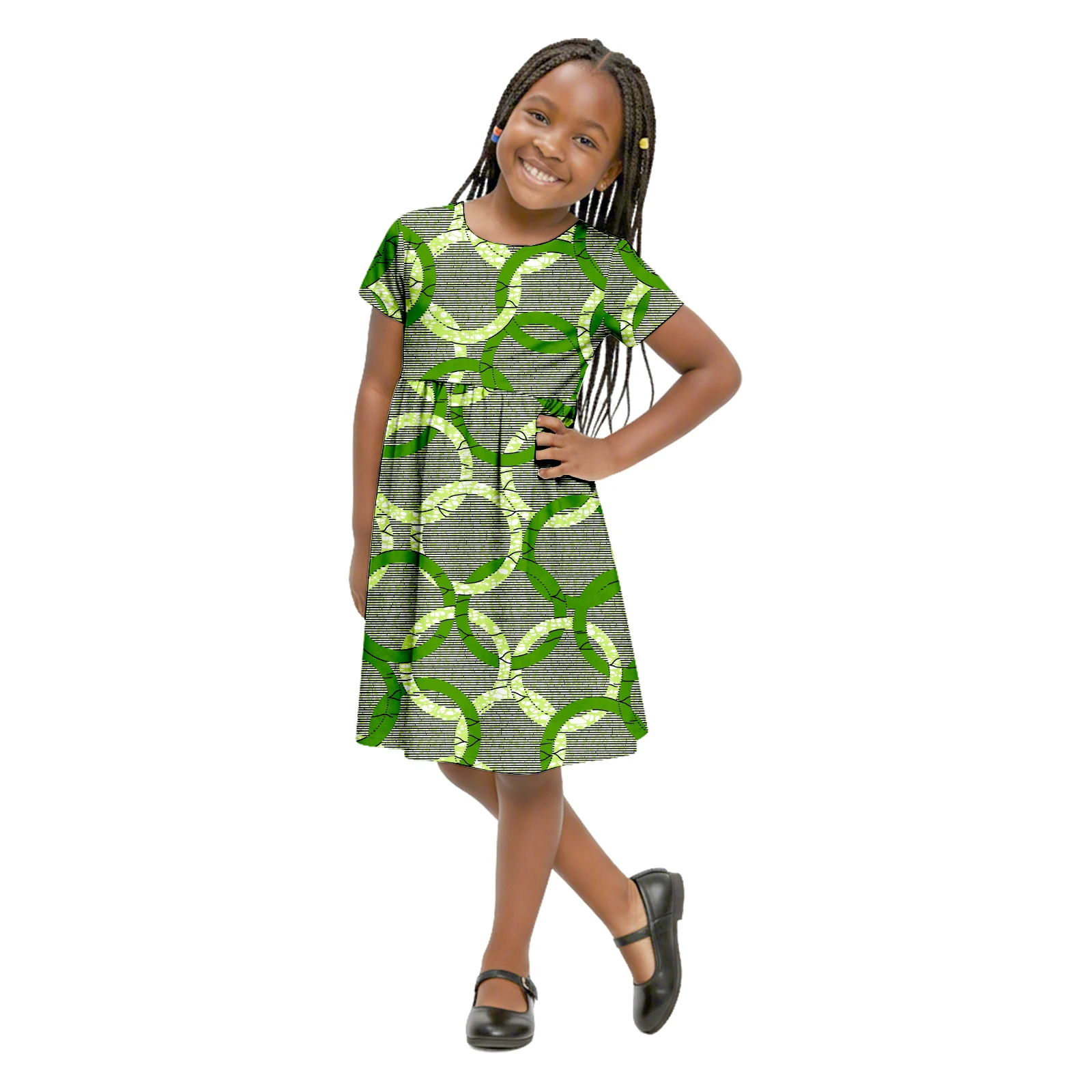 Girls African Kente Print Short Sleeve Dress A-Line Twirl Dress Dashiki Outfit for Wedding Cultural Events
Girls African Kente Print Short Sleeve Dress A-Line Twirl Dress Dashiki Outfit for Wedding Cultural Events