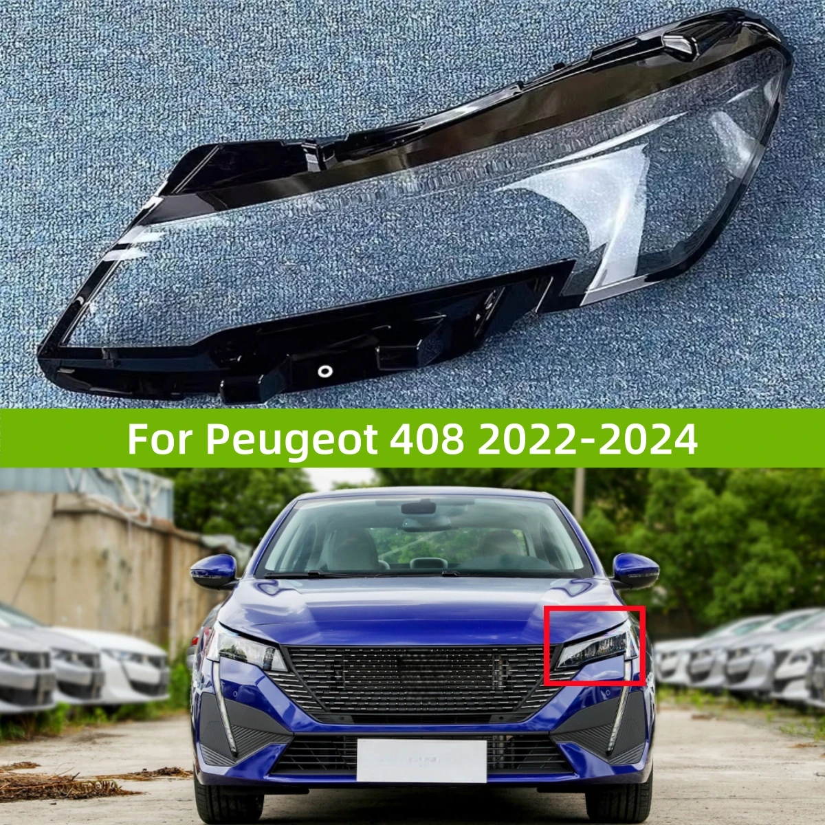 For Peugeot 408 2022 2023 2024 Auto Accessory Head Lamp Cover Replace The Original Lampshade
For Peugeot 408 2022 2023 2024 Auto Accessory Head Lamp Cover Replace The Original Lampshade