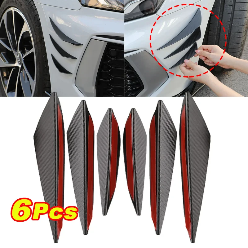 4/6Pcs Universal Car Front Bumper Lip Decoration Diffuser Shunt Fin Body Spoiler Canards Auto Modified Exterior Accessories
4/6Pcs Universal Car Front Bumper Lip Decoration Diffuser Shunt Fin Body Spoiler Canards Auto Modified Exterior Accessories