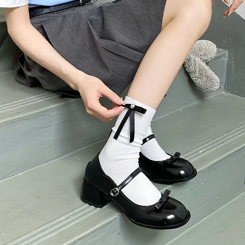 JK Japanese Style Kawaii Socks Ballet Style Ribbon Bowknot Bandage Cute Long Socks Women Lolita Sweet Girls Black White Socks
JK Japanese Style Kawaii Socks Ballet Style Ribbon Bowknot Bandage Cute Long Socks Women Lolita Sweet Girls Black White Socks