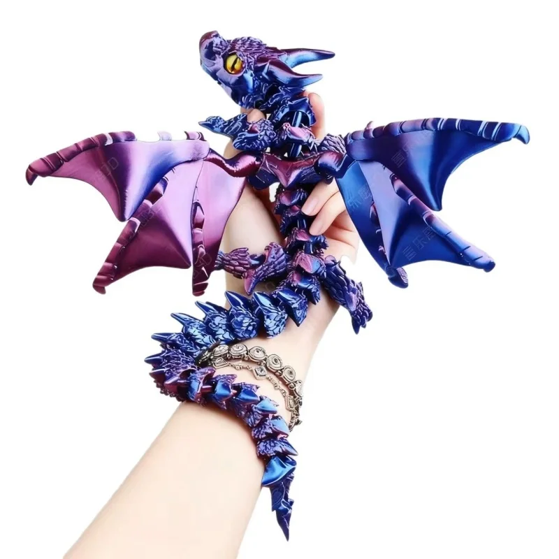 3D Printed Articulated Flying Dragon Model with Wings Movable Joints Desktop Decoration Animal Toy Birthday Gift
3D Printed Articulated Flying Dragon Model with Wings Movable Joints Desktop Decoration Animal Toy Birthday Gift