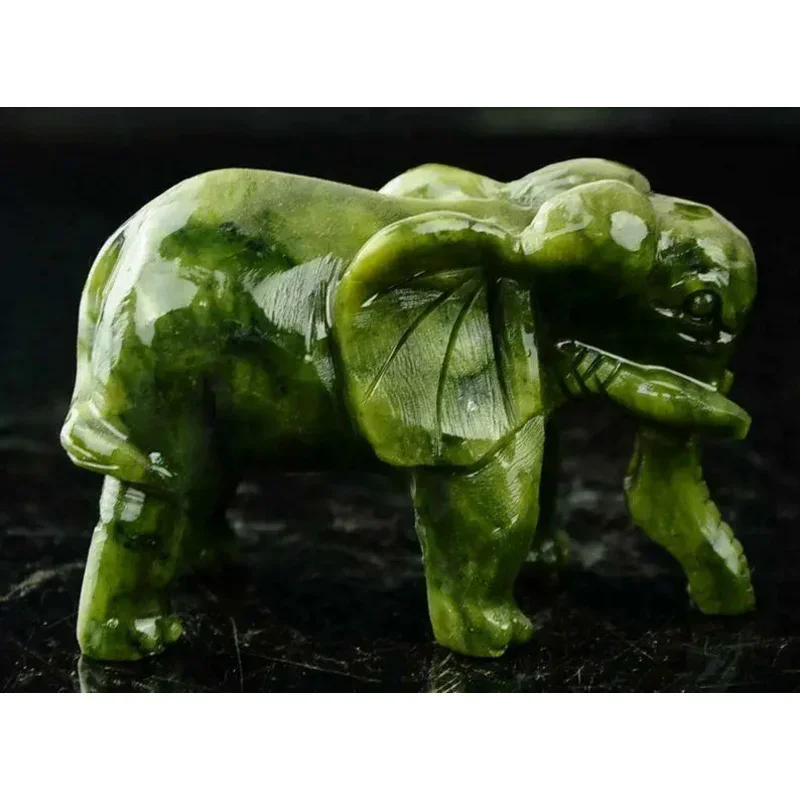 #For A Pair 100% China Natural Jade Hand-Carved Statues of Elephant Very Good^
#For A Pair 100% China Natural Jade Hand-Carved Statues of Elephant Very Good^