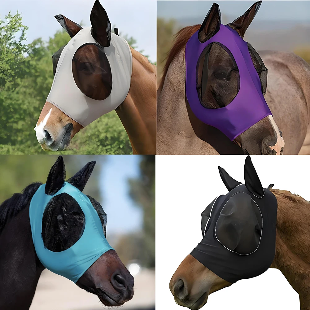 Anti Fly Stretchy Knitted Mesh Mask Ear Protection Meshed Horse Ear Cover Ear Masks Protector Horse Riding Equestrian Equipment
Anti Fly Stretchy Knitted Mesh Mask Ear Protection Meshed Horse Ear Cover Ear Masks Protector Horse Riding Equestrian Equipment