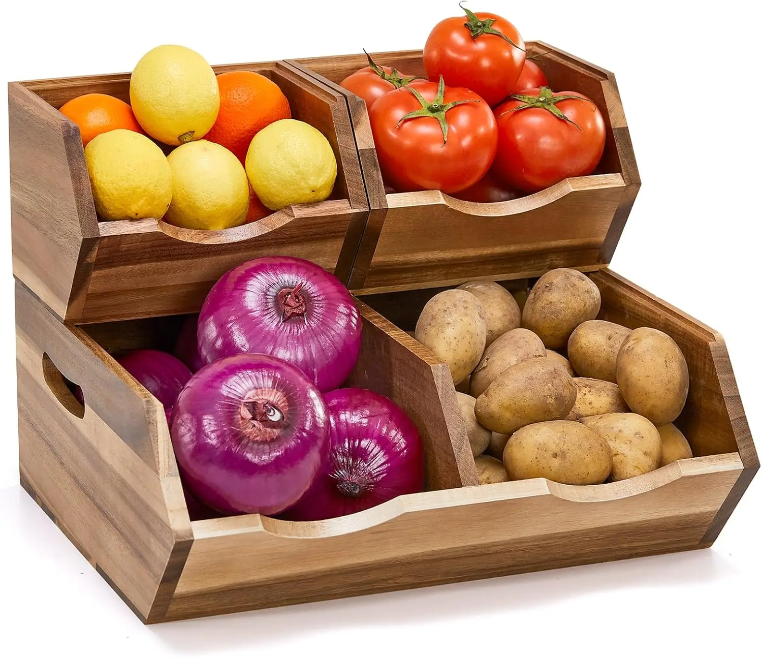 Штабелируемые контейнеры для кладовой из дерева акации, набор из 3 предметов для организации кухни и дома
Штабелируемые контейнеры для кладовой из дерева акации, набор из 3 предметов для организации кухни и дома