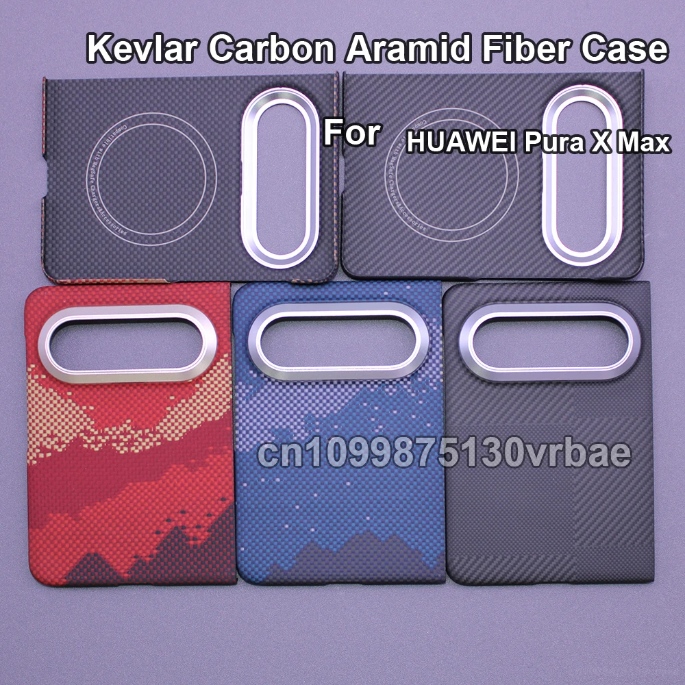 600D Real-thin Carbon Fiber Phone Case for Huawei Pura X Max case Aramid Fiber fabric thinhard Magnetic balck premium Hinge Cas
600D Real-thin Carbon Fiber Phone Case for Huawei Pura X Max case Aramid Fiber fabric thinhard Magnetic balck premium Hinge Cas