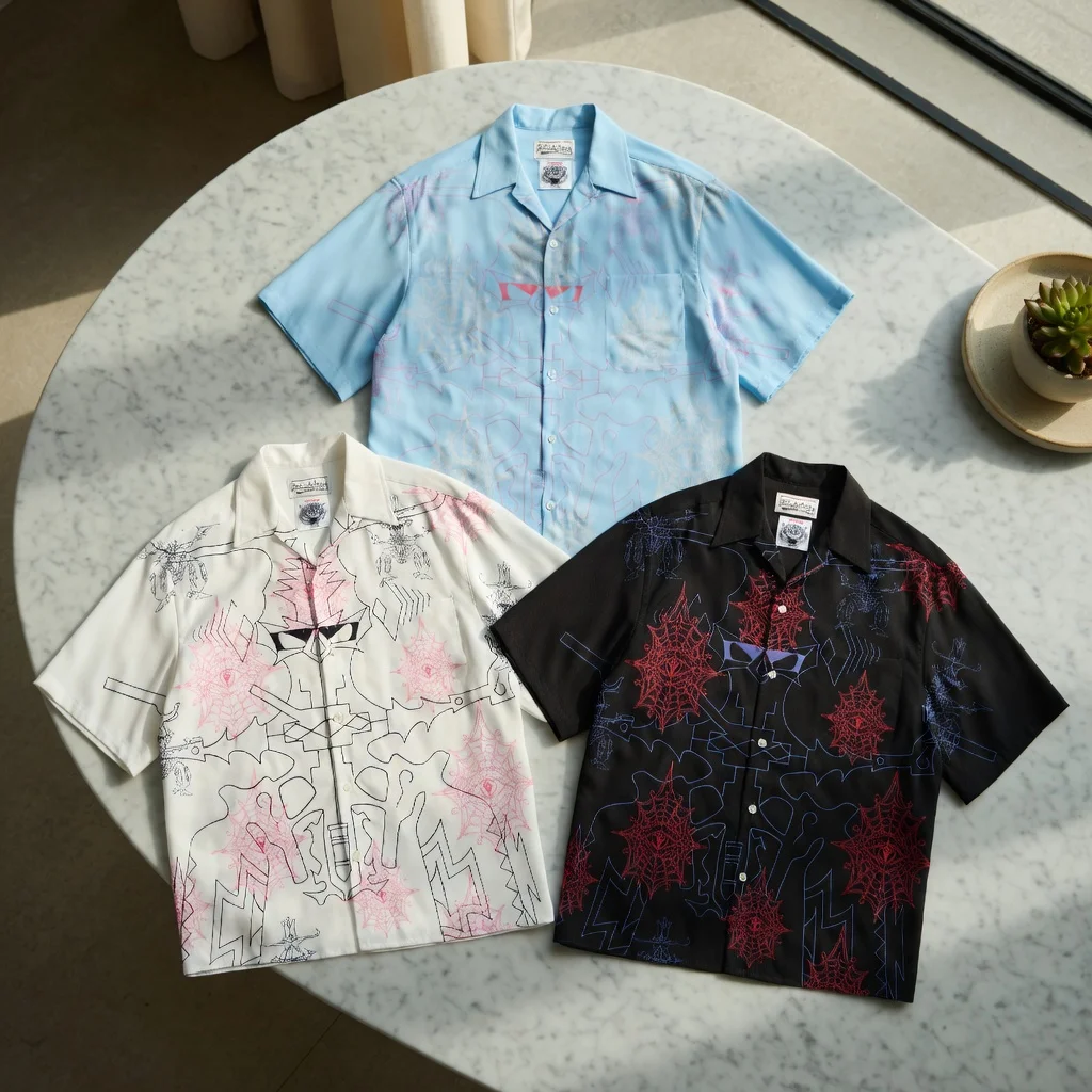 2026 New Wacko Short Sleeved Geometric Printed Short Sleeved Shirt Loose Vacation Style Hawaiian Shirt Wacko Men's Clothing
2026 New Wacko Short Sleeved Geometric Printed Short Sleeved Shirt Loose Vacation Style Hawaiian Shirt Wacko Men's Clothing