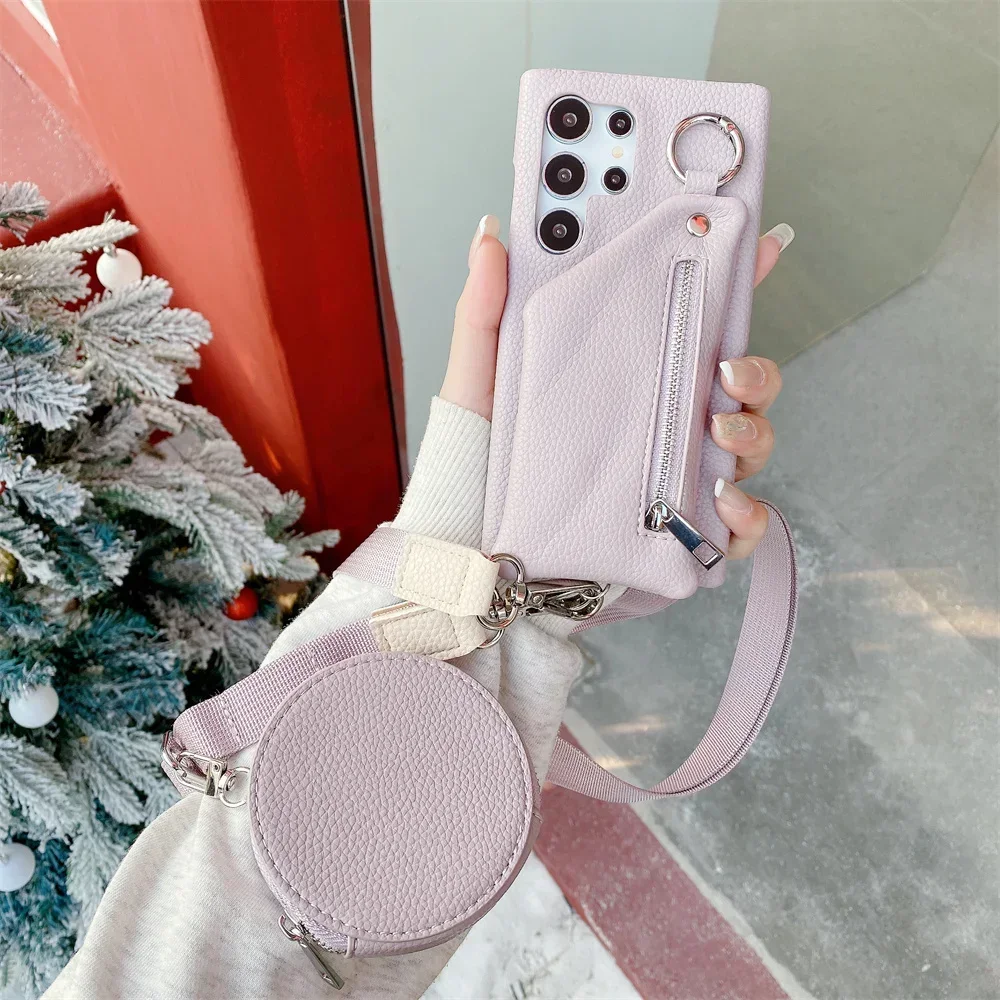 Crossbody Wallet Coin Purse Phone Case for Samsung Galaxy S24 S23 S21 FE S25 S22 S20 Plus Note 20 Ultra Card Pocket Leather Cove
Crossbody Wallet Coin Purse Phone Case for Samsung Galaxy S24 S23 S21 FE S25 S22 S20 Plus Note 20 Ultra Card Pocket Leather Cove