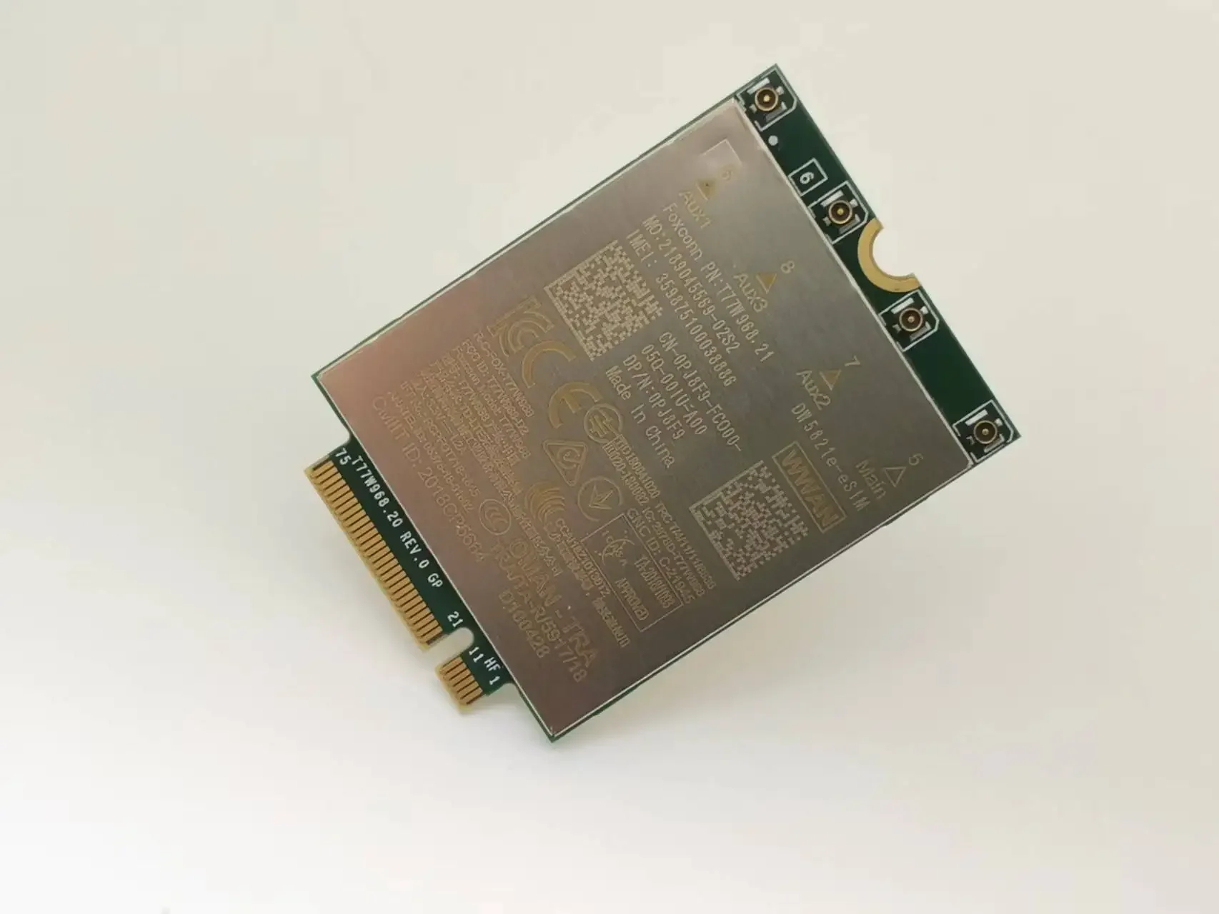 Модуль карты Dell DW5821e T77W968 e-sim LTE Cat16 GNSS 5G WWAN для Lattitude 5420 5424 7424 Rugged Latitude 7400/7400 2-в
Модуль карты Dell DW5821e T77W968 e-sim LTE Cat16 GNSS 5G WWAN для Lattitude 5420 5424 7424 Rugged Latitude 7400/7400 2-в