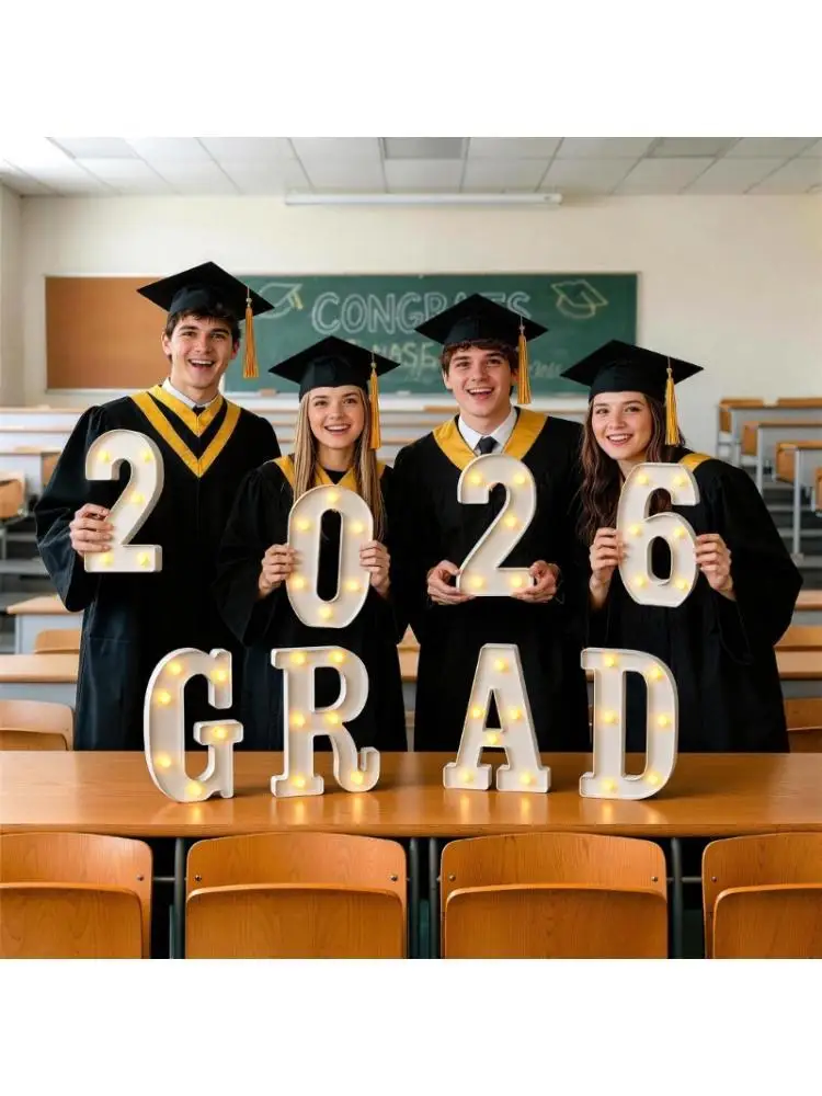 G6KF 8Pcs Bright LED Light Up Graduation Decors With 2026 Number For Table Display
G6KF 8Pcs Bright LED Light Up Graduation Decors With 2026 Number For Table Display
