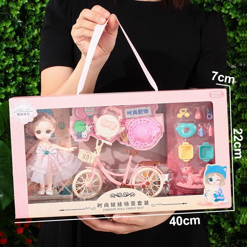 Fashion doll set with handbag comb mirror accessories mini princess dress doll toy set girl birthday holiday gifts. Sensory toys
Fashion doll set with handbag comb mirror accessories mini princess dress doll toy set girl birthday holiday gifts. Sensory toys