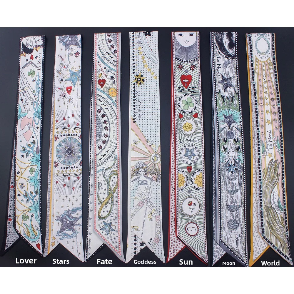 Taro Series Double Layer Double Sided Print Silk Scarf Women's Versatile Ribbon Bag Tying Scarf Small Towel Korean Style Poly...
Taro Series Double Layer Double Sided Print Silk Scarf Women's Versatile Ribbon Bag Tying Scarf Small Towel Korean Style Poly...