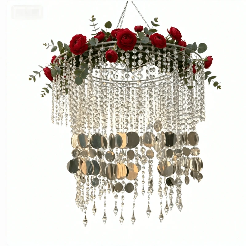 4-10pcs Luxury Crystal Sequin Pendant Ceiling Arch Chandelier For Wedding Stage Party Event Hall Hangings Backdrops Props
4-10pcs Luxury Crystal Sequin Pendant Ceiling Arch Chandelier For Wedding Stage Party Event Hall Hangings Backdrops Props