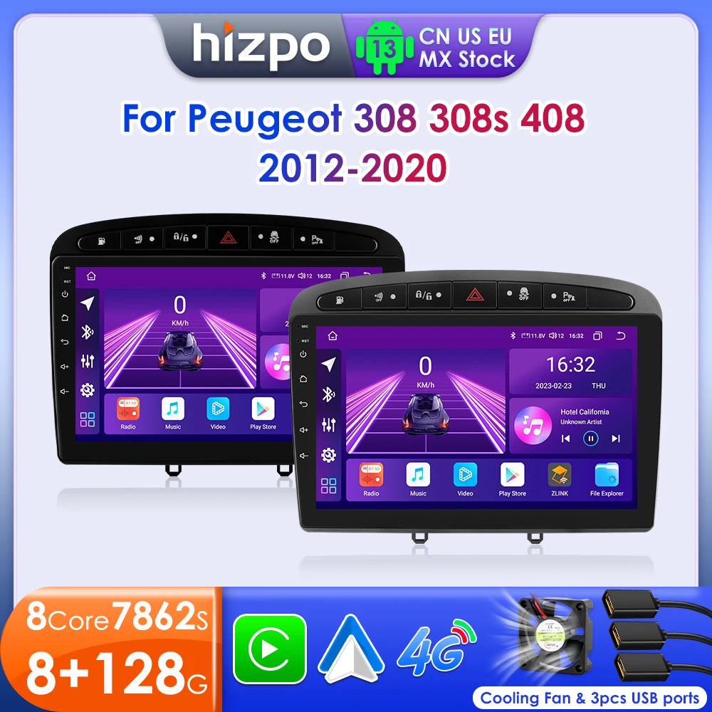 Hzipo 8G + 128G Android автомобильный радиоприемник мультимедийный плеер для Peugeot 408 308 308SW CRZ 2din авторадио Carplay 4G GPS Naviation NO DVD
Hzipo 8G + 128G Android автомобильный радиоприемник мультимедийный плеер для Peugeot 408 308 308SW CRZ 2din авторадио Carplay 4G GPS Naviation NO DVD