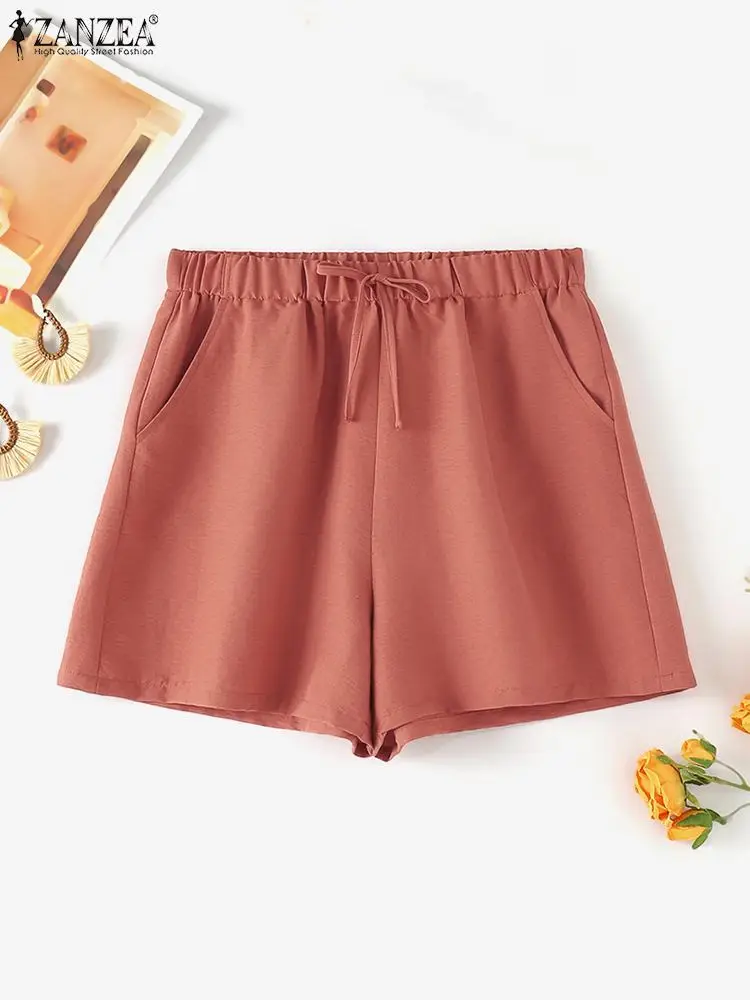 ZANZEA Summer Women Shorts 2024 High Elastic Waist Casual Home Wear Fashion Solid Color Shorts Elegant Pockets Loose Bottoms
ZANZEA Summer Women Shorts 2024 High Elastic Waist Casual Home Wear Fashion Solid Color Shorts Elegant Pockets Loose Bottoms