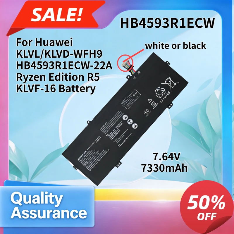 HB4593R1ECW 7330mAh High quality Compatible with Huawei KLVL/KLVD-WFH9 HB4593R1ECW-22A Ryzen Edition R5 KLVF-16 Battery
HB4593R1ECW 7330mAh High quality Compatible with Huawei KLVL/KLVD-WFH9 HB4593R1ECW-22A Ryzen Edition R5 KLVF-16 Battery