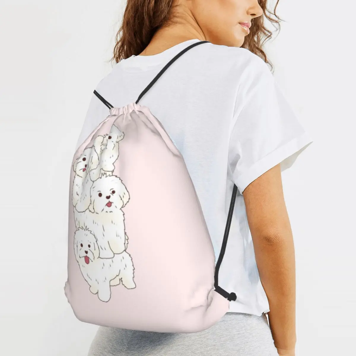 Maltese Dog Stack Backpacks Portable Drawstring Bundle Pocket Sports Bag Book Bags for Man Woman School
Maltese Dog Stack Backpacks Portable Drawstring Bundle Pocket Sports Bag Book Bags for Man Woman School