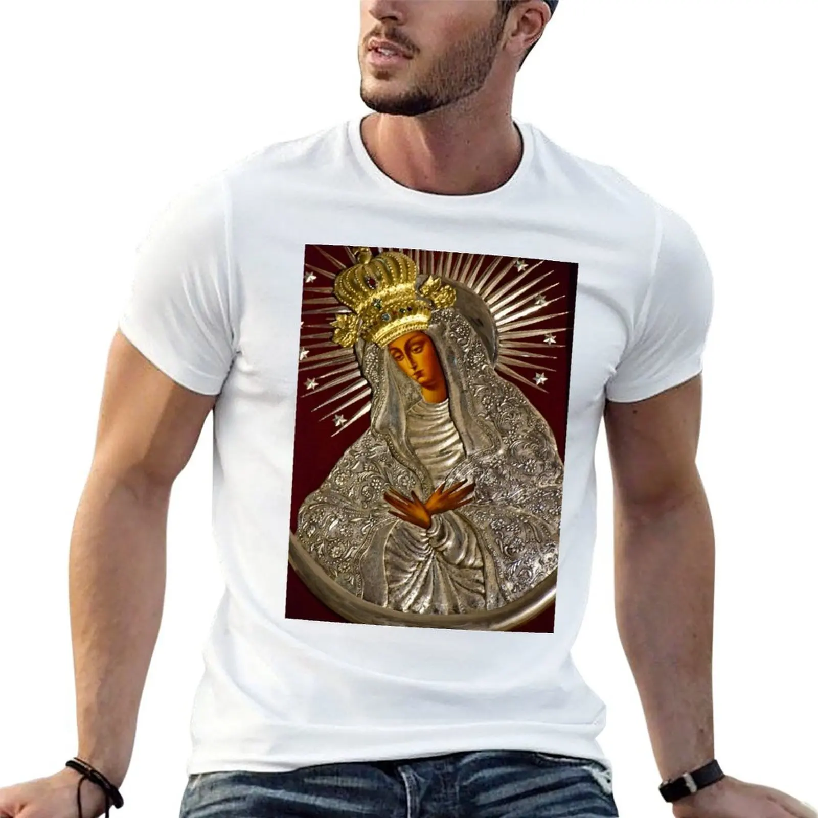 Copy of the Holy Mother of Mercy from Vilnius T-Shirt men t shirt cotton 100% printed t shirts for man T-Shirt 
Copy of the Holy Mother of Mercy from Vilnius T-Shirt men t shirt cotton 100% printed t shirts for man T-Shirt
