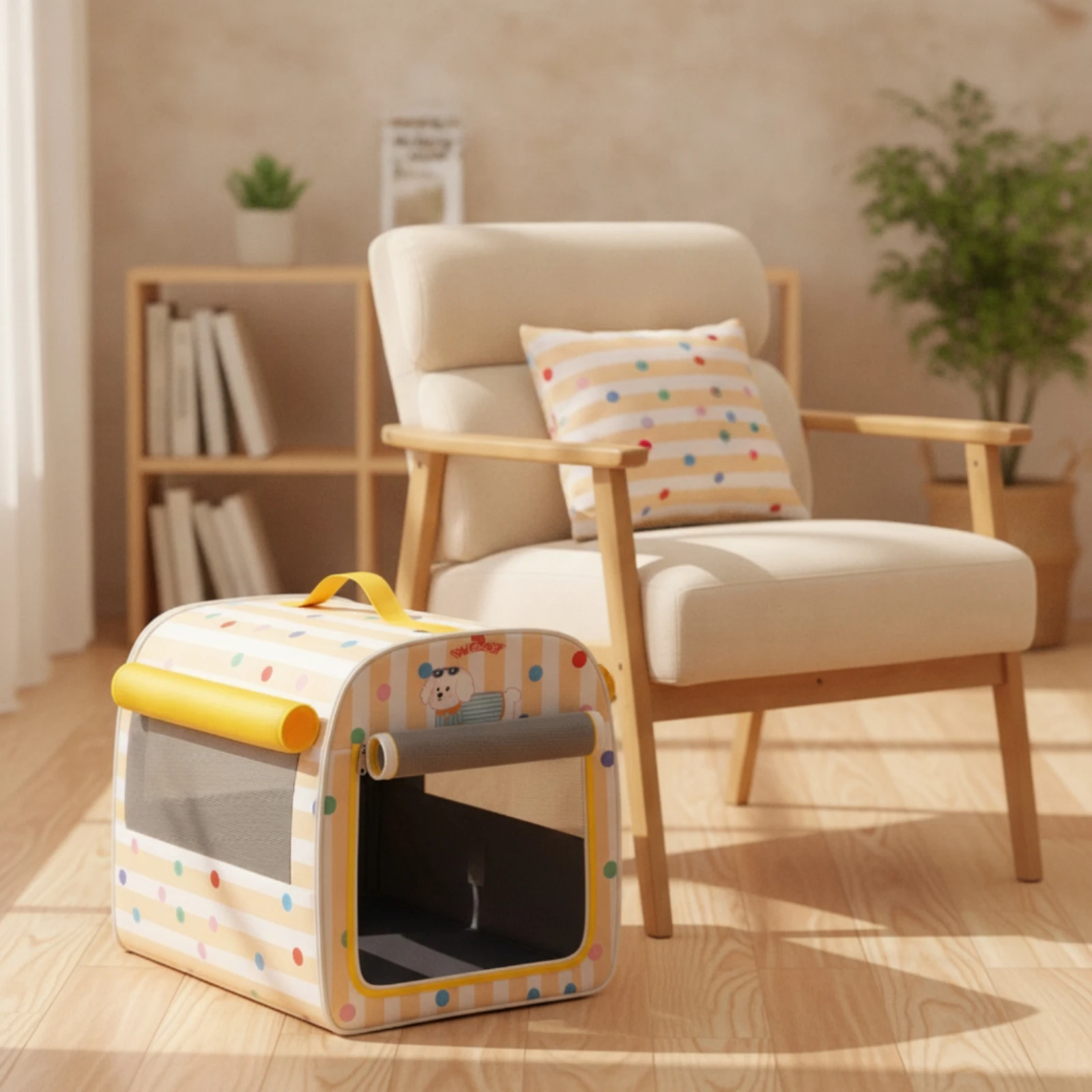 Cat House with Handle Ventilated Portable Cat Den Kennel Cozy Crate Spacious for Cats, Indoor, Home
Cat House with Handle Ventilated Portable Cat Den Kennel Cozy Crate Spacious for Cats, Indoor, Home