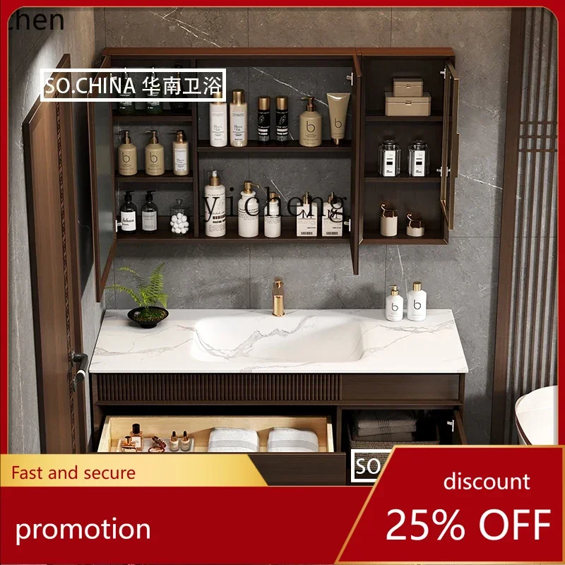 Новая китайская комбинация для ванной комнаты: тумба с интегрированной керамической раковиной и умывальником из массива дерева
Новая китайская комбинация для ванной комнаты: тумба с интегрированной керамической раковиной и умывальником из массива дерева